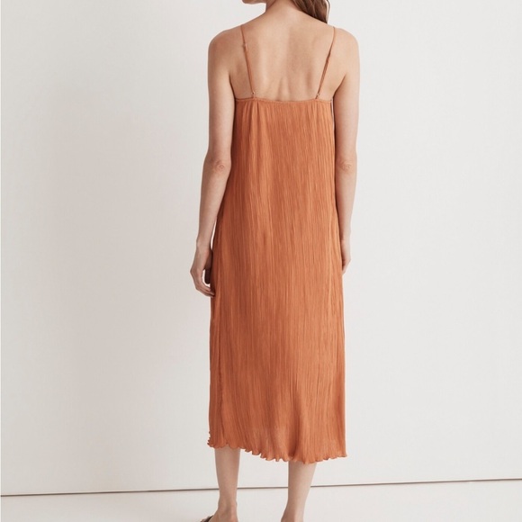 Madewell Goldie Dress In Plisse Sunset Haze Women’s Size 0 - Picture 3 of 13